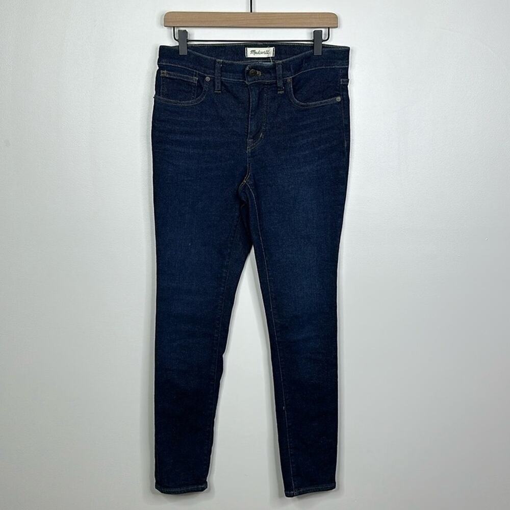 Madewell 9" Mid-Rise Skinny Jeans Orland Wash Tencel Edition Blue Size 27